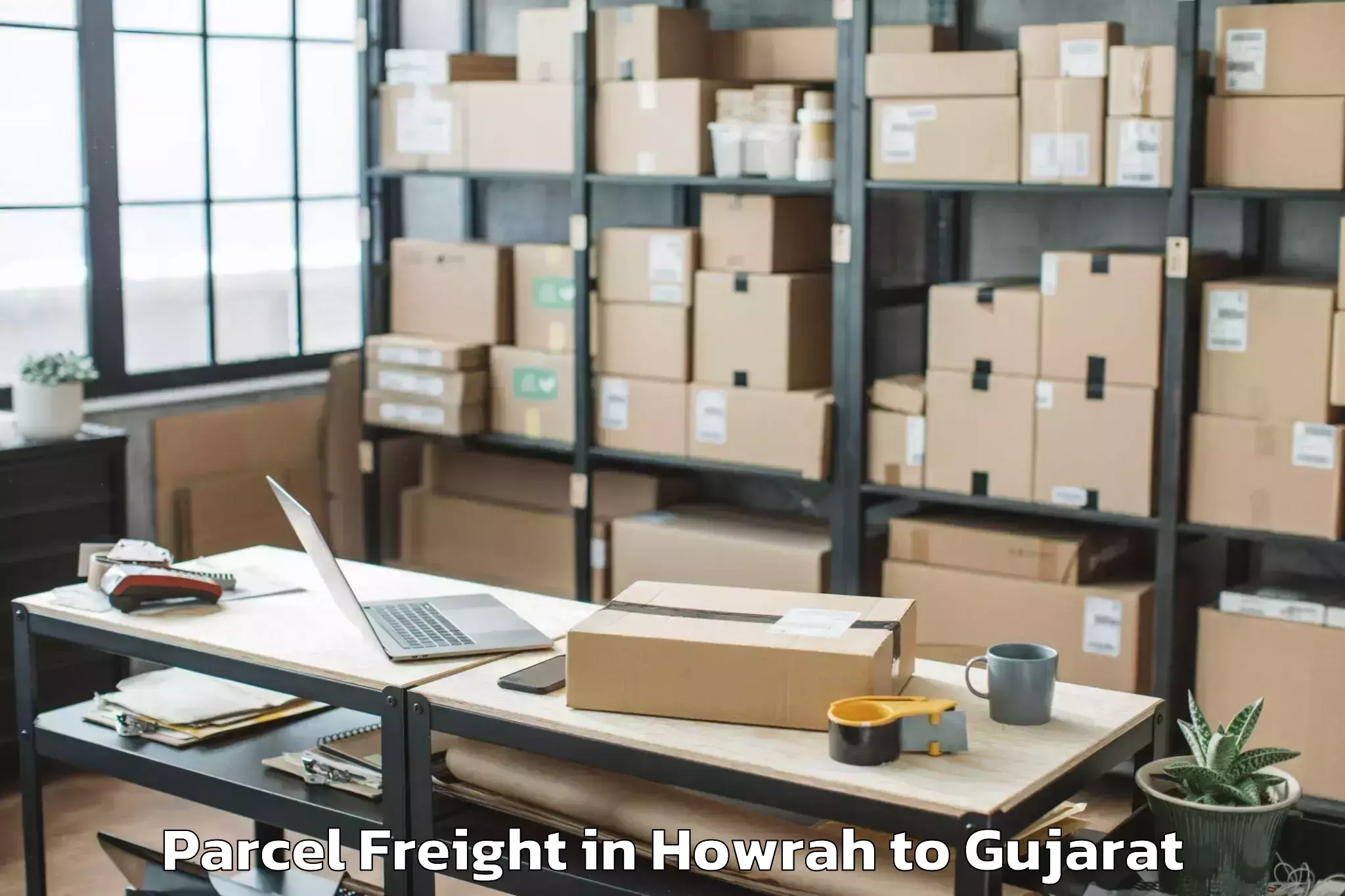 Get Howrah to Kandla Port Parcel Freight